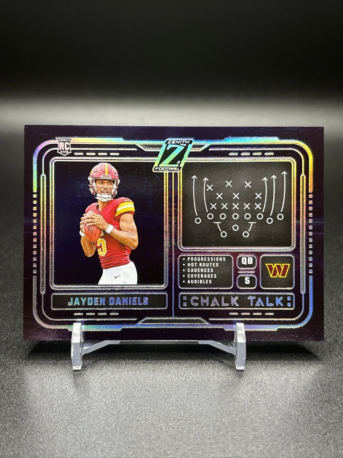 Jayden Daniels Panini Zenith Chalk Talk #3 Base