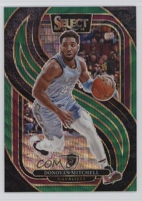 2024-25 Panini Select Premier Level Green Wave Prizm 30/50 Donovan Mitchell hs9