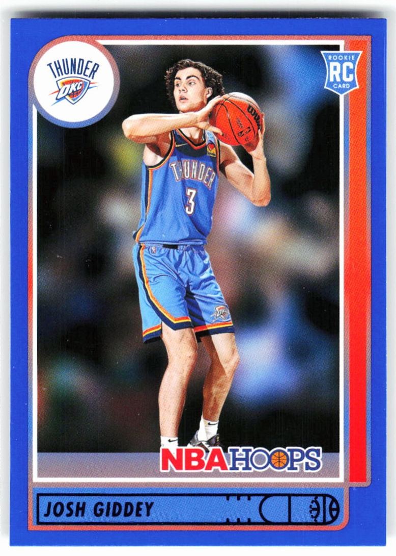 2021-22 Panini Hoops Blue Josh Giddey RC #202 Oklahoma City Thunder