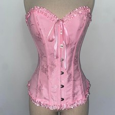 SZIVYSHI Women's Overbust Sweetheart Lace Corset Bustiers Top Size Medium 1243