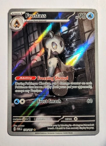 Froslass 174/167 Sv06: Twilight Masquerade Pokémon TCG Illustration Rare NM