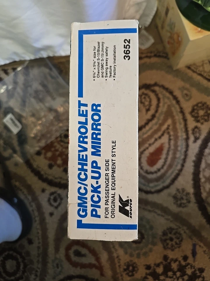 ESPEJO RETROVISOR PICK-UP K SOURCE GMC S-15/JIMMY CHEVROLET S-10/BLAZER 3652 6 3/4''53/8 Foto 2 de 4