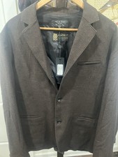 Mens Rag  Bone Achilles Flannel Blazer Brown Manteco Italian Fabric 42 New