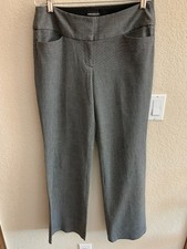 Express Design Studio Editor Black Check Pants Size 8