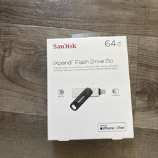 SanDisk iXpand Flash Drive Go USB Lightning iPhone iPad 64GB