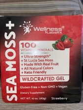 Irish Sea Moss Gel Wildcrafted Strawberry Superfood for Immune Digestive Health