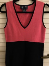 Lauren Ralph Lauren Ladies Sleeveless Shift Dress Pink B Colorblock