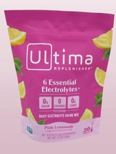 ULTIMA REPLENISHER DAILY ELECTROLYTE DRINK MIX PINK LEMONADE 20 STICKPACK 2028