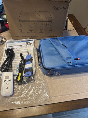 #ad #ad SereneLife Portable Hot Stone Massage Set with Heating Bag Hot Stone Blue $45.00