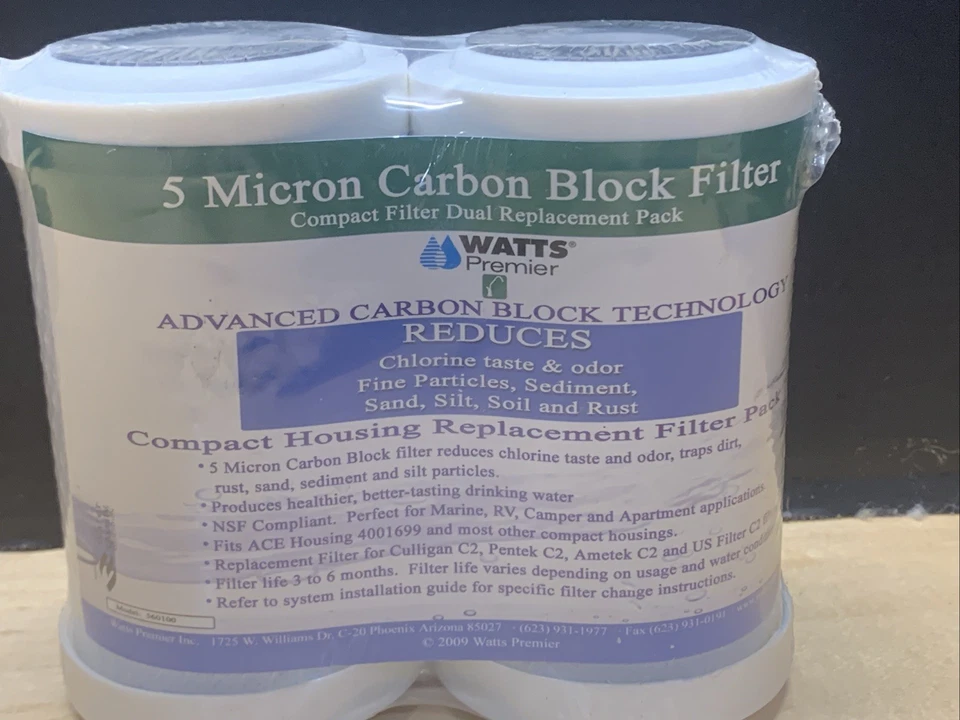 Watts Premier 5" Filter, 2-Pack, 560100 New Sealed items - Image 4 of 4