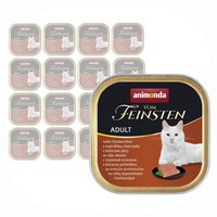 Animonda Vom Feinsten Adult 16X100G Nassfutter FüR Katzen Mit HüHnerleber