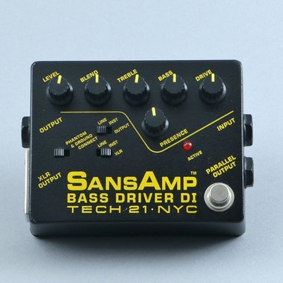 Tech 21 SansAmp Bass Driver DI Bass Guitar Effects Pedal P-30918