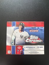 2026 Topps Chrome Baseball JUMBO Hobby Box Brand New Factory Sealed - READ