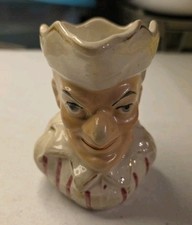 Antique Victorian Staffordshire Pitcher Jug  Punch  From Punch  Judy