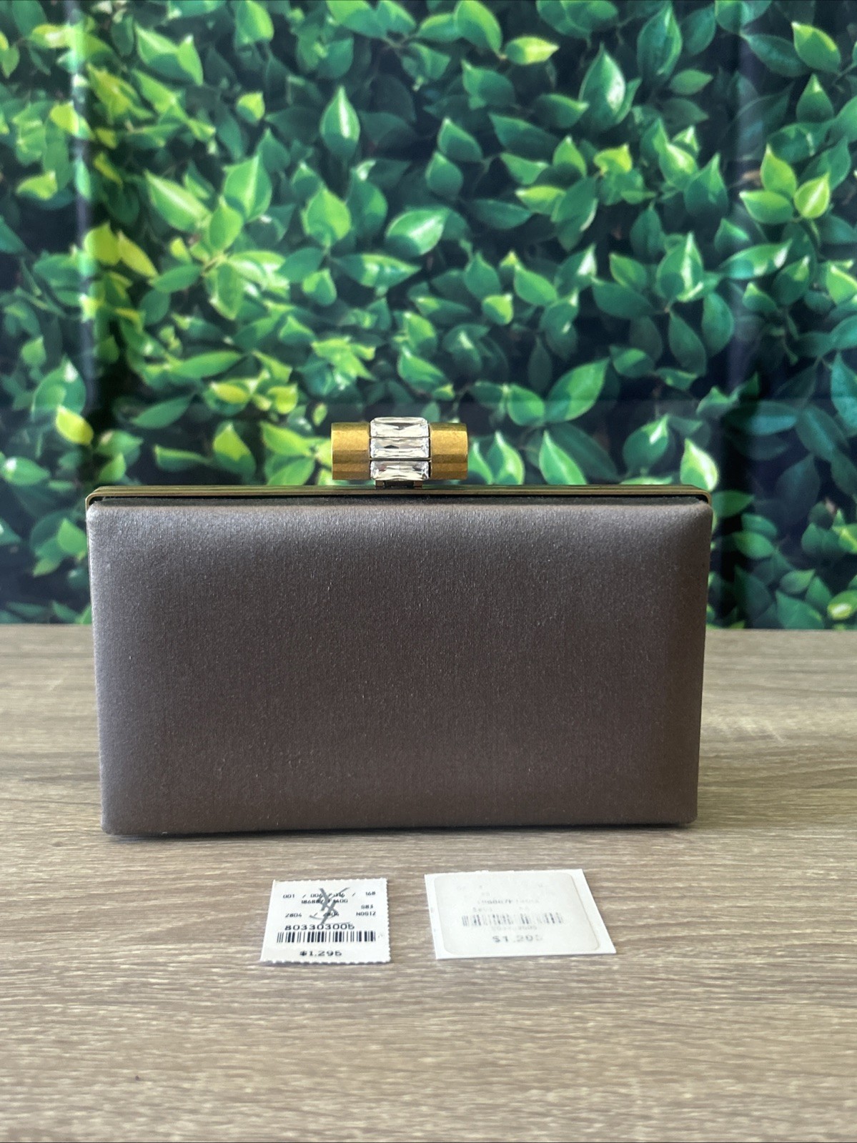 Borsa pochette smaltata Yves Saint Laurent YSL Rive Gauche