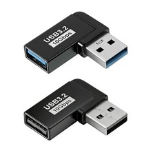 USB 3.0 90 Degree Left Right Angle USB-A Male to Female Adapter Extender Conn