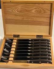 WÜSTHOF Ikon Blackwood 4.5" Steak Knife Set of 8