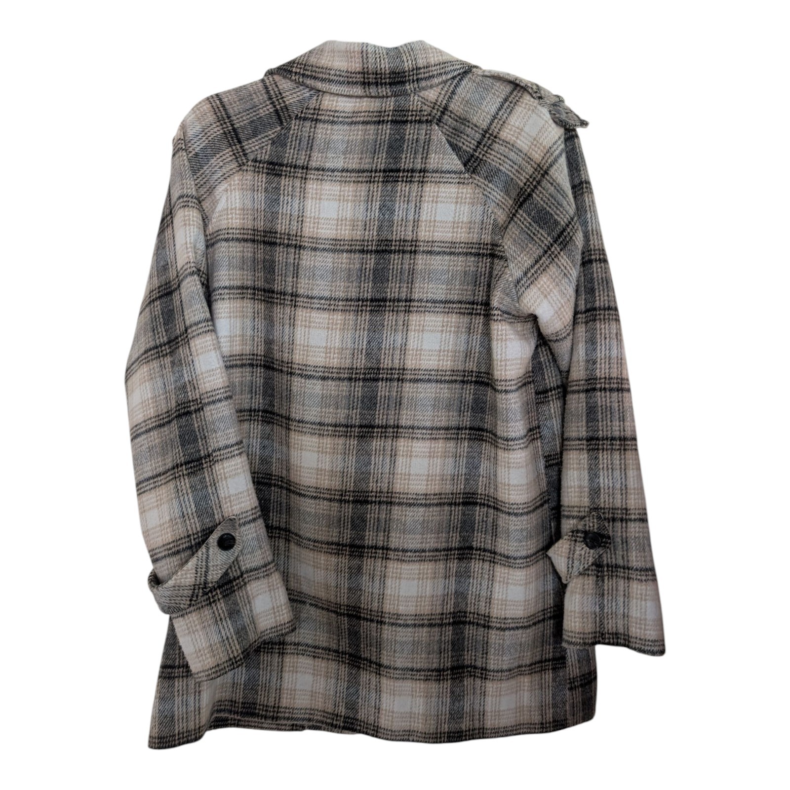 Democracy Plaid One Button Lined Jacket Size Small - image 3