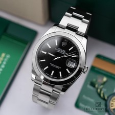 Rolex Datejust 126300 - 2017, Full Set Stainless Steel 41mm Black Dial