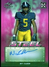 Ny Carr 2023 Leaf Trinity Purple Steel Auto /25 Wake Forest Demon Deacons