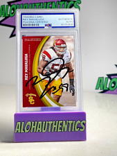 REY MAUALUGA SIGNED 2015 PANINI  CARD USC TROJANS PSA AUTO