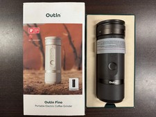 OutIn Fino Portable Electric Coffee Grinder Tundra Brown