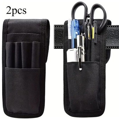 Belt Pen Holder Pencil Holder Pouch Pen Sleeve Case Holster for Belt Hold 2Pcs