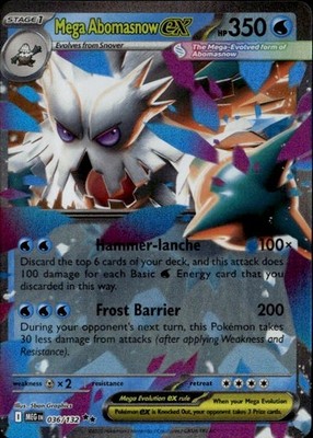 Mega Abomasnow ex - Double Rare MEG ME01: Mega Evolution 036/132