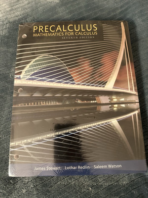 Pre-Calculus, 7th Edition by Lothar Redlin, Saleem Watson and James Stewart.