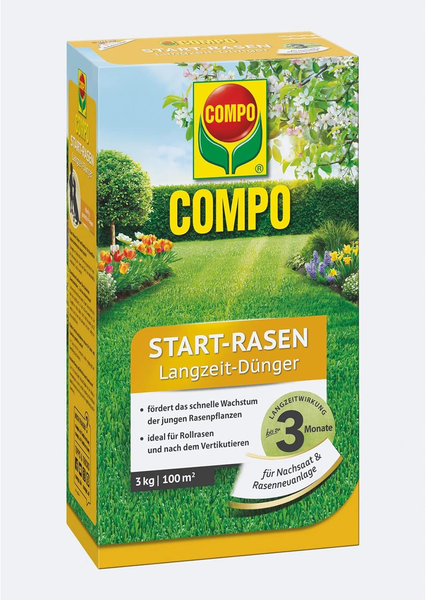 Compo Start-Rasen Langzeit-DüNger RasendüNger FüR Junge Pflanzen 3 Kg-image