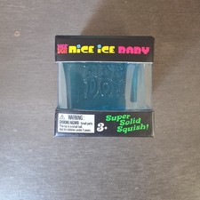 Schylling NeeDoh Nice Ice Baby Super Solid Squish Mini Cube Blue