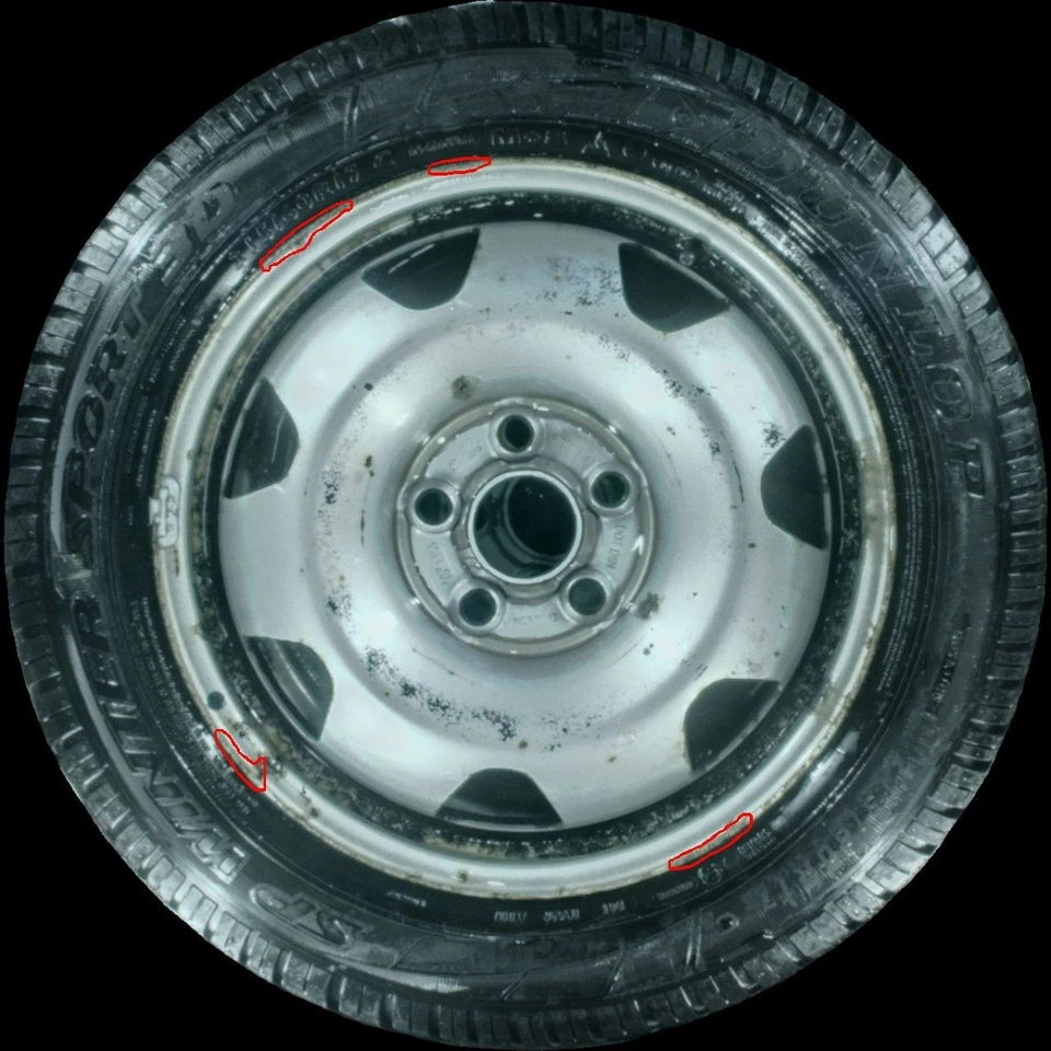 215/60 R17 Winterreifen VW T5/T6 MULTIVAN 17 Zoll Stahlfelgen Komplettsatz 6-7mm - Bild 4 von 4