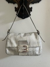 Fendi bag Zucchino Monogram Mini Mamma Baguette Vintage