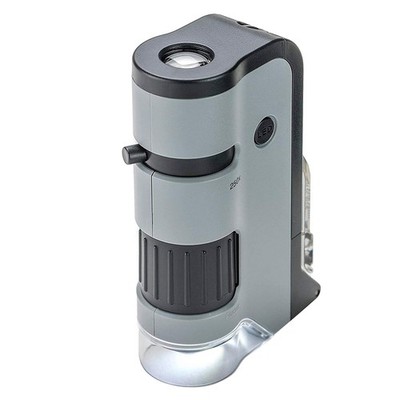 Carson Mini Mikroskop mit LED und Smartphone Adapter Taschenmmikroskop 100-250x