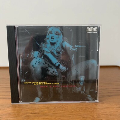 SIGNED Wayne JAYNE COUNTY Rock N Roll Cleopatra CD Album SIGNED Wayne JAYNE COUNTY Rock N Roll Cleopatra CD Album