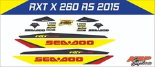 SEADOO RXT X 260 RS 2015 Graphics / Decal / Sticker Kit Custom Yellow