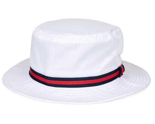 Sombrero Bush de Algodón para Hombres Ligero Cubo Ala Corta Informal Exterior Banda a Rayas - Imagen 4 de 4