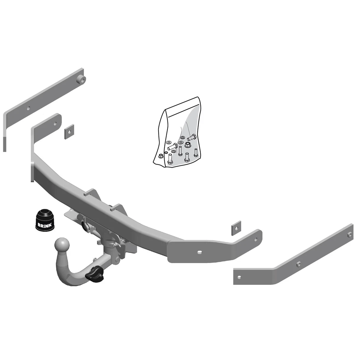 Brink Towbar for Audi A6 Avant Estate 2011 2018 Retractable Tow