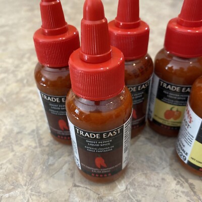 Lot Of 6 2 Oz Bottles Trade East Ghost Pepper Liquid Spice Red Savina  Pepper | eBay
