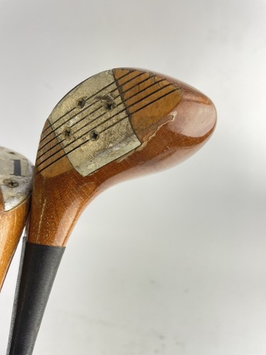 Golden Ram Oil Hardened Persimmon Fairway Wood Set 1,3&4 Firm Steel /10650 - Picture 6 of 24