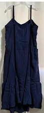 Knox Rose Women’s Navy Adjustable Strap Maxi Dress Size MED New