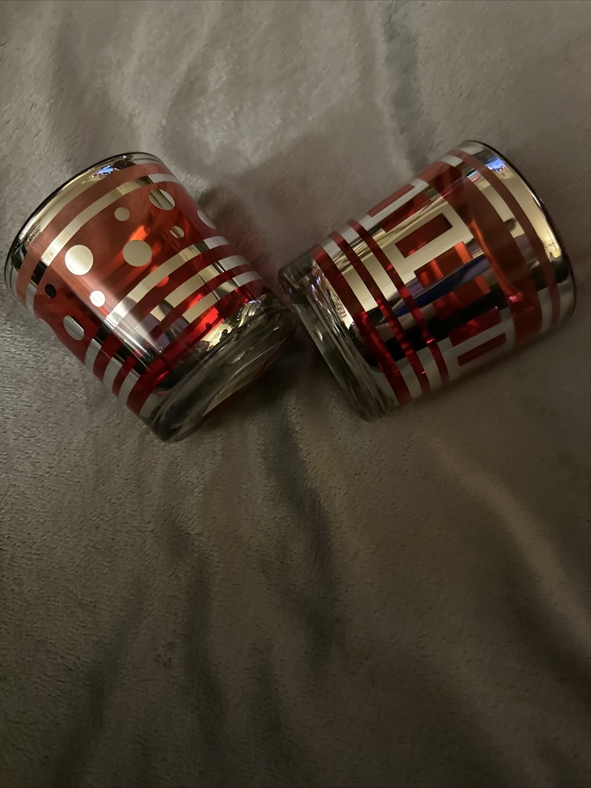 Red Votive Candle Holders Set Of 2 Christmas Decor