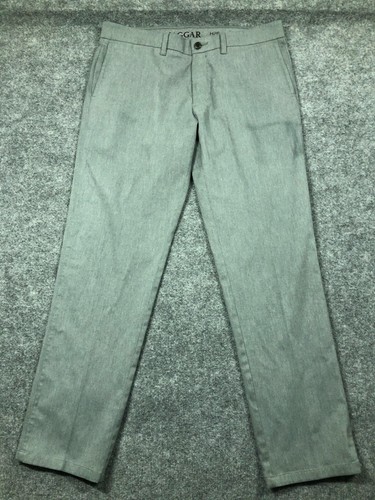 Haggar H26 Men Pants 36x32 Gray Slacks 