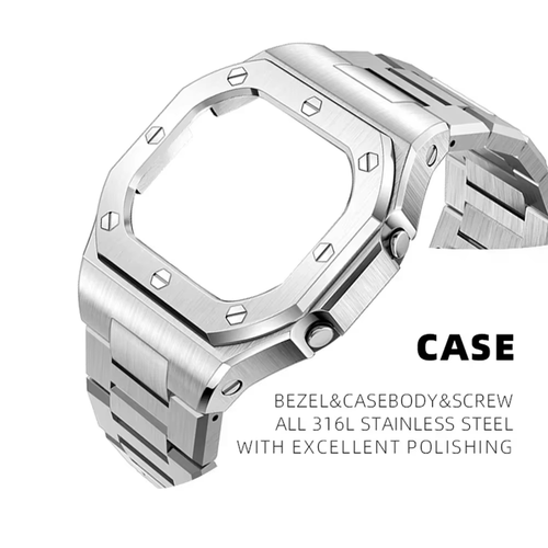 Casioak Correa Bisel Metal para DW5600 5610 Modificación Mod Kit Acero Inoxidable B - Imagen 3 de 23