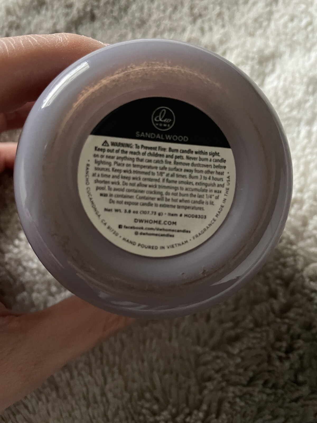 DW Home Kerze Sandelwood Sandelholz 108g neu eBay