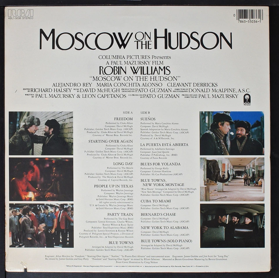 Moscow On Hudson OST - original LP record [NHB2-022] USA SEALED - Image 2 of 3