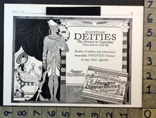 1919 EGYPTIAN DEITIES SUN GOD RA SEXY BEAUTY QUEEN CLEOPATRA ARTIST AD FC8539