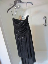 NWOT women's sleeveless fancy dress Express size S/P black color/sequin