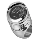 1 1/4" Motorcycle Handlebar Temp Thermometer Gauge Dial Watch Fit For Cruiser