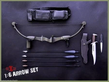 X-TOYS 1/6 Bow Arrow Set & Knife Accessories Model For 12" Action Figure Toys